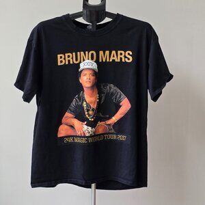 Bruno Mars Black Graphic Tee - Short Sleeve